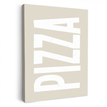 Leinwandbilder - Pizza - Dekoration - Japandi - Weiß