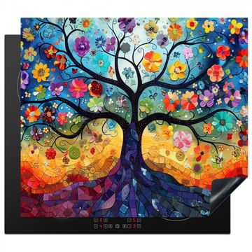 Herdabdeckplatte - Baum des Lebens - Farben - Baum