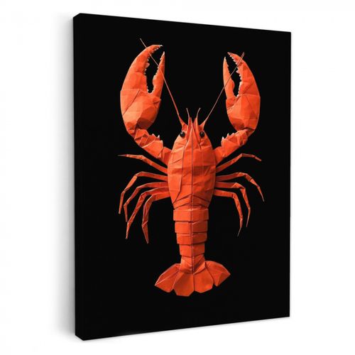 Leinwandbilder - Hummer - Papier - Origamipapier - Rot