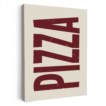 Leinwandbilder - Pizza - Jahrgang - Dekoration - Japandi