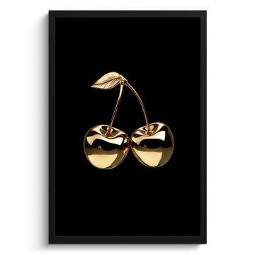 Bilder mit Rahmen - Kirsche - Schwarz - Gold - Chrom