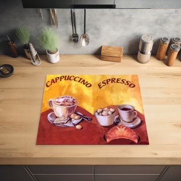 Herdabdeckplatte - Kaffee