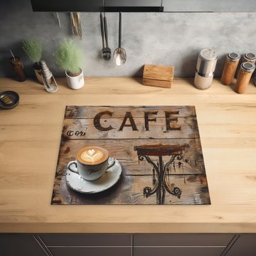 Herdabdeckplatte - Künstlerischer Kaffeemoment