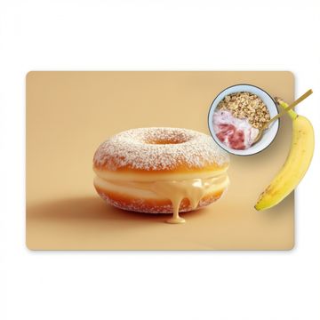 Tischset - Donut - Cremig - Puderzucker - Beige - 6 Stück