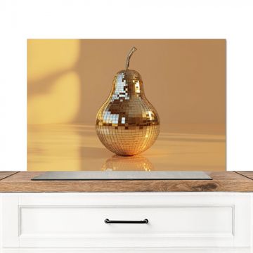 Spritzschutz Küche - Gold - Disco - Glitzer - Birne