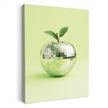 Leinwandbilder - Grün - Disco - Dekoration - Apfel