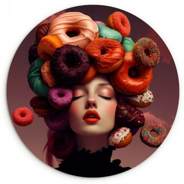 Runde Bilder - Frau - Donuts - Bunt