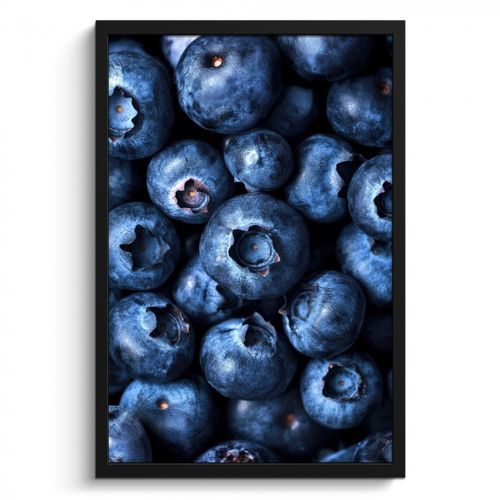 Bilder mit Rahmen - Beeren - Blau - Obst