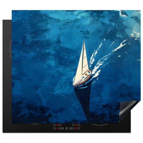 Herdabdeckplatte - Segelboot - Wasser - Abstrakt - Schatten