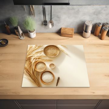 Herdabdeckplatte - Müsli - Holz - Schale - Beige