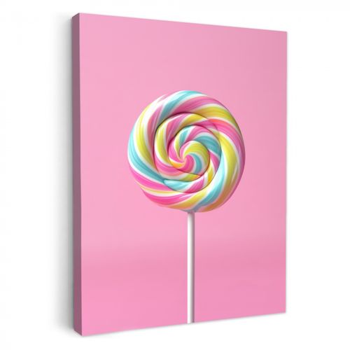 Leinwandbilder - Lollipop - Rosa - Süßigkeit - Süß