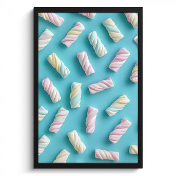 Bilder mit Rahmen - Speck - Pastell - Bonbon - Blau
