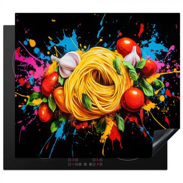 Spaghetti - Graffiti - Farbe - Bunt - Lebensmittel - Modern