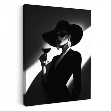Leinwandbilder - Frau - Wein - Chic