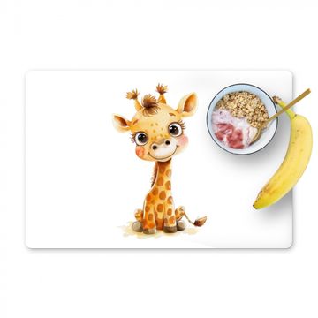 Tischset - Giraffe - Tierbaby - Wilde Tiere - 6 Stück