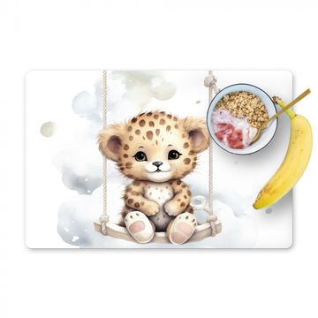 Tischset - Leopard - Tier - Kinder - Babyzimmer - Kinderzimmer - 6 Stück