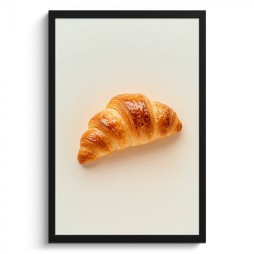 Bilder mit Rahmen - Croissant - Brot - Beige