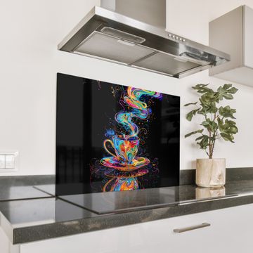 Spritzschutz Küche - Psychedelischer Tee Traum