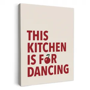 Leinwandbilder - Rot - Zitat - Kirsche