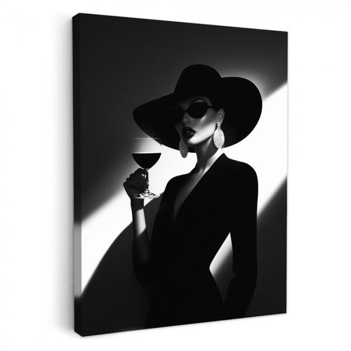 Leinwandbilder - Frau - Wein - Chic