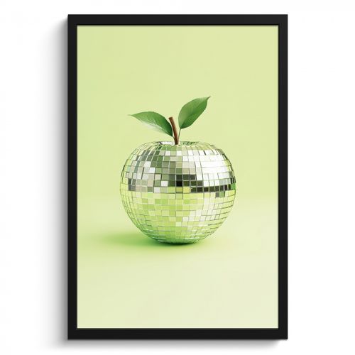 Bilder mit Rahmen - Grün - Disco - Dekoration - Apfel