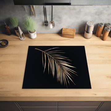 Herdabdeckplatte - Goldenes Palmwedel