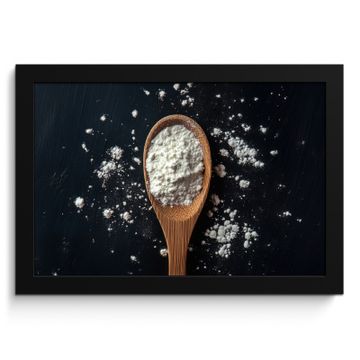 Bilder mit Rahmen - Mehl - Holz - Löffel