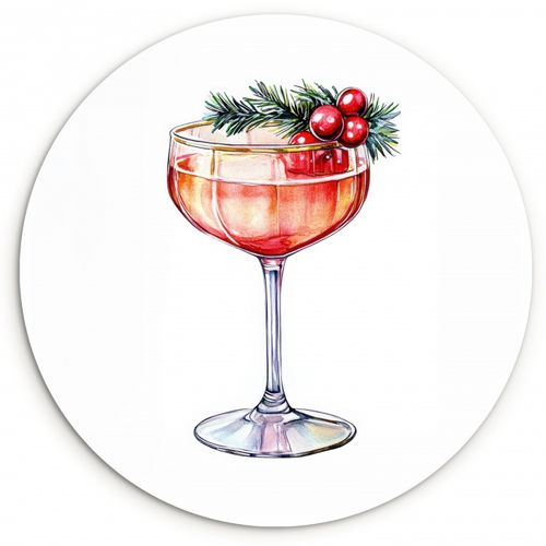 Runde Bilder - Cocktail - Party - Winter - Dekoration