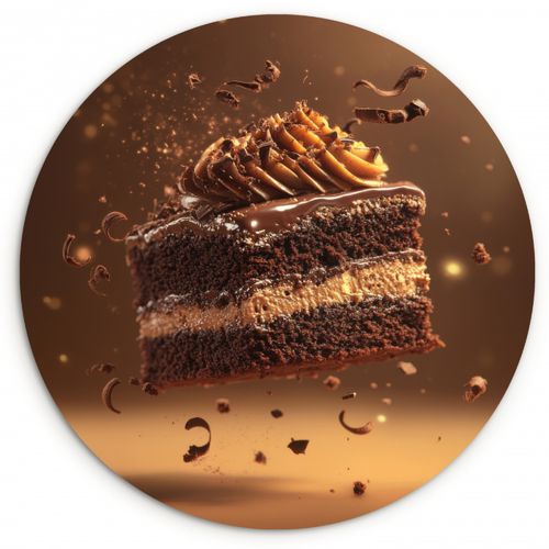 Runde Bilder - Torte - Schokolade - Essen - Brownie