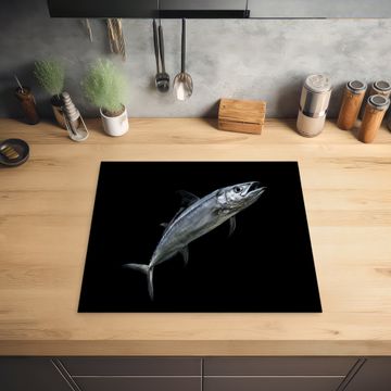 Herdabdeckplatte - Makrele - Fisch - Schwarz