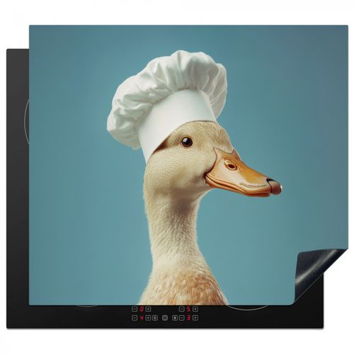 Herdabdeckplatte - Ente - Kochmütze - Süß - Vogel