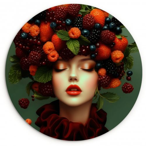 Runde Bilder - Weiblich - Erdbeeren - Himbeeren - Brombeeren - Beeren