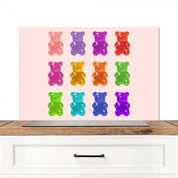 Spritzschutz Küche - Bär - Bunt - Bonbon