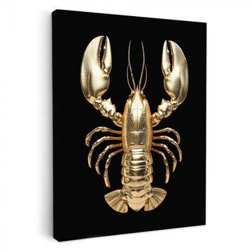 Leinwandbilder - Hummer - Gold - Textur - Schwarz