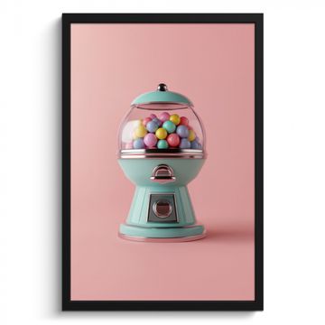 Bilder mit Rahmen - Kaugummi - Retro - Bonbon - Rosa