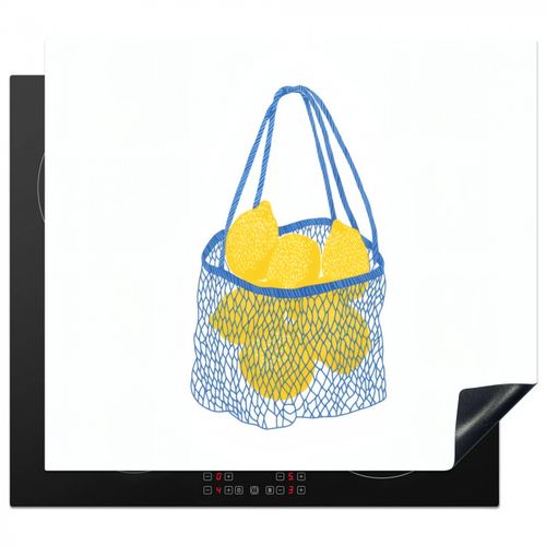 Tasche - Blau - Zitronen - Illustration