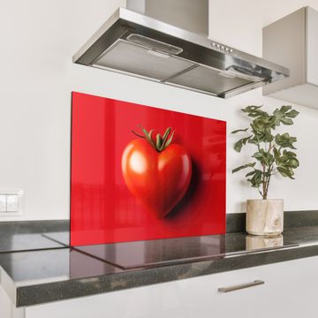 Spritzschutz Küche - Tomate - Rot - Herz
