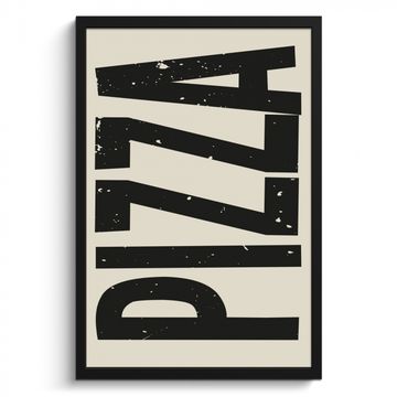 Bilder mit Rahmen - Pizza - Dekoration - Japandi - Jahrgang
