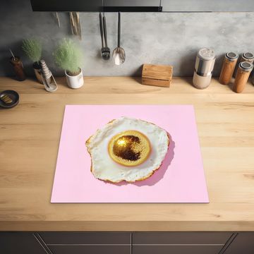 Herdabdeckplatte - Ei - Disco - Frühstück - Glitzer
