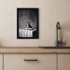 Bengaal - Kat - Tafelkleed - Zwart - Wit - Dier KitchenYeah - Keuken - Fotolijst klein -sfeer2