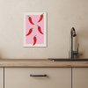 Pepers - Rood - Illustratie KitchenYeah - Keuken - Canvas klein -sfeer2