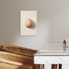 Ei - Beige - Ovaal - Egaal KitchenYeah - Keuken - Canvas klein -sfeer3