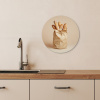 Baguette - Brood - Stokbrood - Beige KitchenYeah - Keuken - Wandcirkel Forex klein -sfeer3
