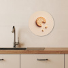 Koekje - Kruimels - beige KitchenYeah - Keuken - Wandcirkel Forex klein -sfeer3