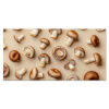 Kastanje Champignons - Beige Spatscherm Aluminium klein -3d_volledig