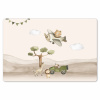 Wilde dieren - Safari - Pastel kleuren - Watercolor - Vliegtuig Placemat vinyl groot -zzsfeer1_Kitchenyeah-website