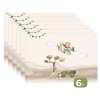 Wilde dieren - Safari - Pastel kleuren - Watercolor - Vliegtuig Placemat vinyl groot -zzsfeer3_Kitchenyeah-website