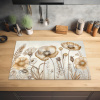 Bloemen - Beige - Natuur - Illustratie Inductie beschermer vinyl 3mm klein -sfeer5