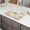 Bloemen - Beige - Natuur - Illustratie Inductie beschermer vinyl 3mm klein -sfeer8