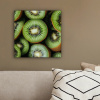 Kiwi - Fruit - Groen canvas 2cm klein -sfeer3